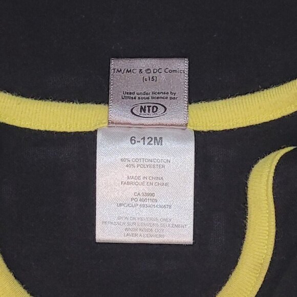 🎈 6-12m | DC Comics | "Batman" Long Sleeved Bodysuit/Onesie - Picture 5 of 5